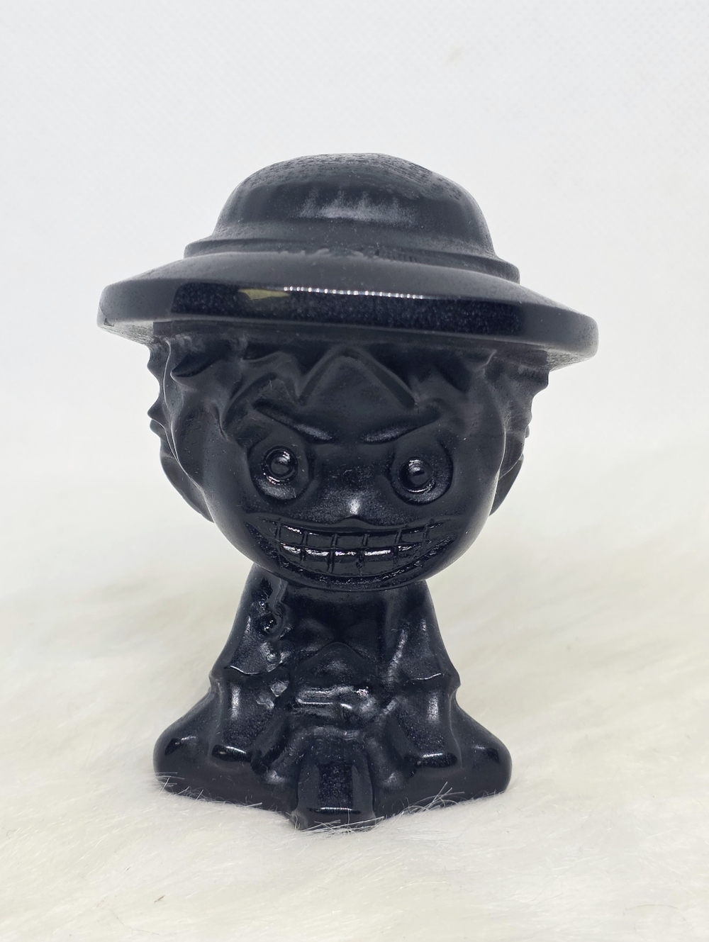 Obsidian Luffy Inspired, Manga Decor, Gothic Crystal, Unique Anime One Piece